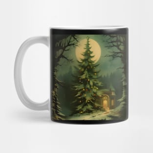 Vintage Hold To Light Christmas Tree Mug